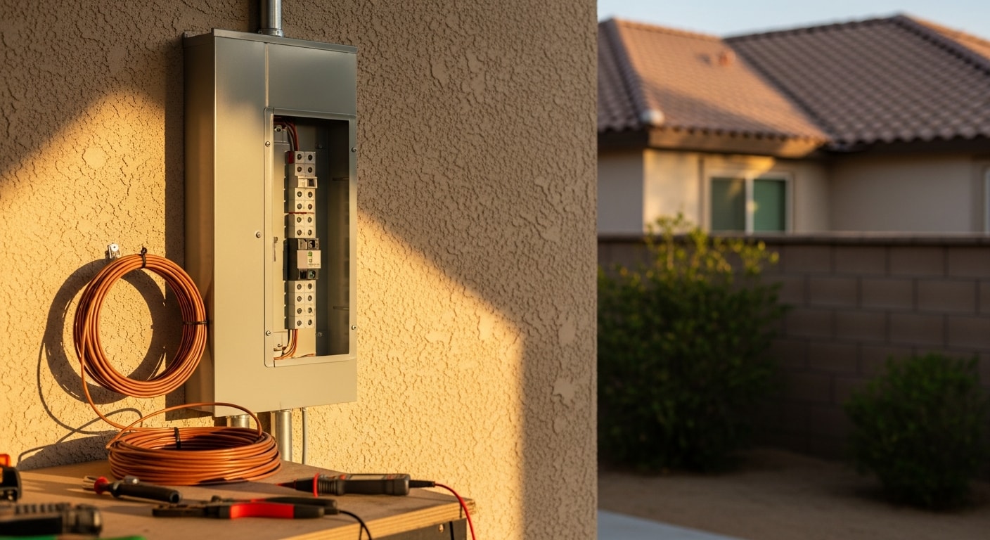 Licensed electrician installing outlets and switches in a residential home